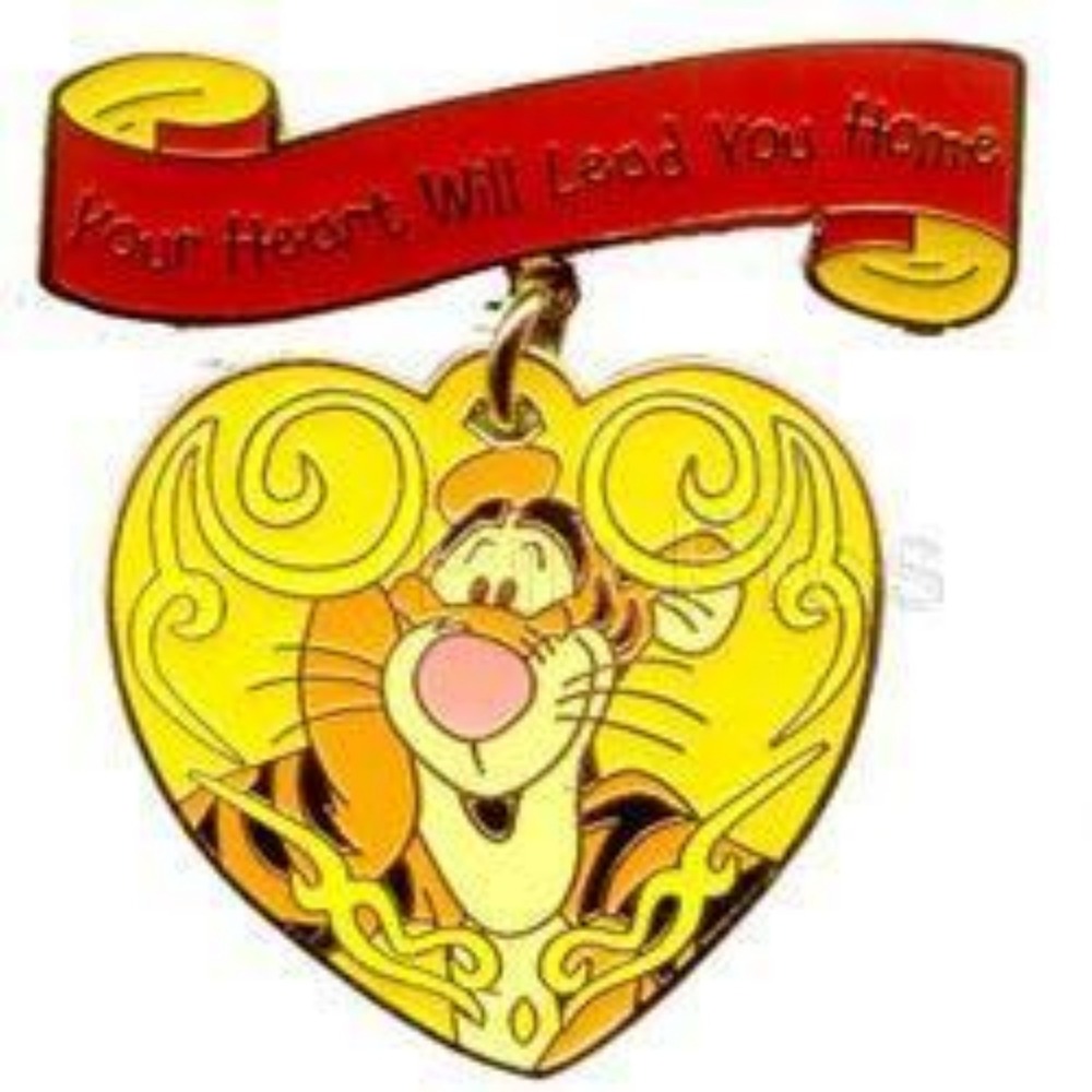 Disney Pin Tigger Pooh Your Heart Will Lead You Home‎ Magical Moments 16661